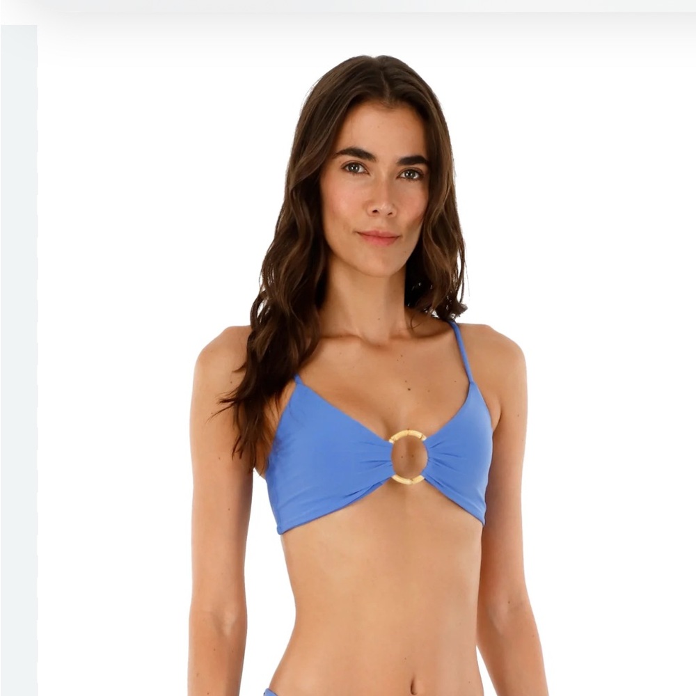 Malai Swim Blue Glimmer Mazu Top size Large